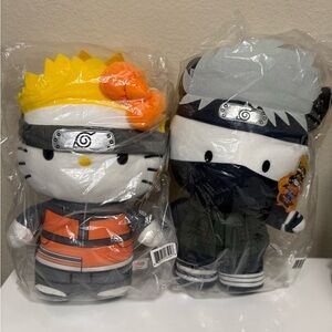 Hello Kitty Kidrobot Naruto Plush Set